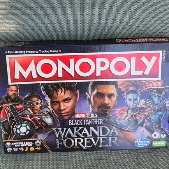 MONOPOLY  Marvel Studiios. Wakanda  Forever Edition Board Game NEW - Picture 2 of 3